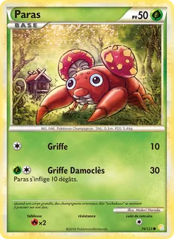Paras 76/123 — HeartGold SoulSilver