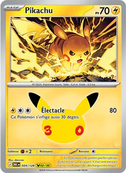 Pikachu 024/128 — 30th Celebration / 30th Classic Collection