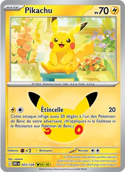 Pikachu 025/128 — 30th Celebration / 30th Classic Collection