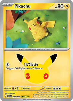Pikachu 027/128 — 30th Celebration / 30th Classic Collection
