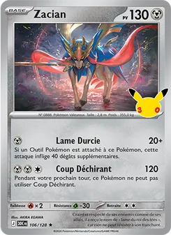 Zacian 106/128 — 30th Celebration / 30th Classic Collection