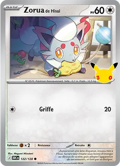 Zorua de Hisui 122/128 — 30th Celebration / 30th Classic Collection