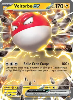 Voltorbe-ex 058/217 — Ascended Heroes