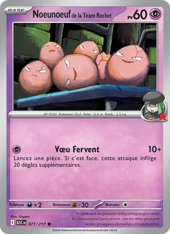 Noeunoeuf de la Team Rocket 077/217 — Ascended Heroes