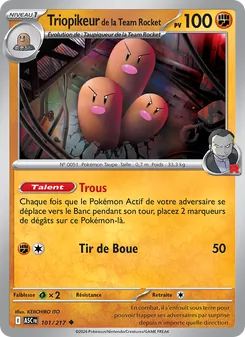 Triopikeur de la Team Rocket 101/217 — Ascended Heroes