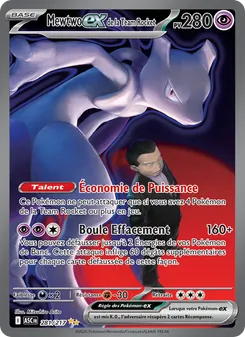 Mewtwo-ex de la Team Rocket 281/217 — Ascended Heroes
