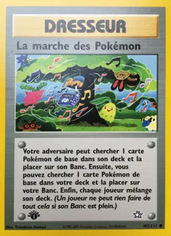 La marche des Pokémon 102/111 — Neo Genesis