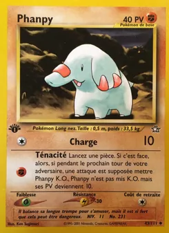 Phanpy 43/111 — Neo Genesis