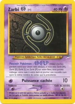 Zarbi H 28/105 — Neo Destiny