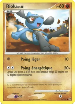 Riolu 91/127 — Platinum