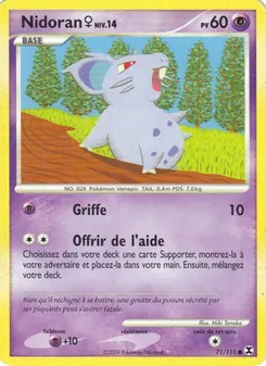 Nidoran♀ Niv. 14 71/111 — Rising Rivals
