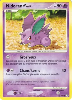 Nidoran♂ Niv. 9 72/111 — Rising Rivals
