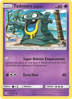 Tadmorv d’Alola 57/149 — Sun & Moon