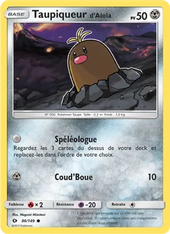 Taupiqueur d’Alola 86/149 — Sun & Moon
