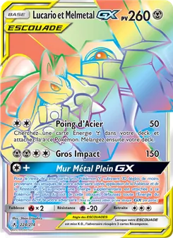 Lucario et Melmetal GX 224/214 — Unbroken Bonds