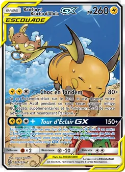 Raichu et Raichu d’Alola GX 221/236 — Unified Minds