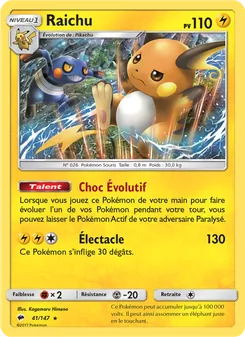 Raichu 41/147 — Burning Shadows