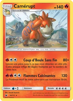 Camérupt 14/111 — Crimson Invasion