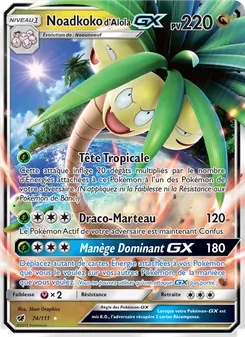 Noadkoko d’Alola GX 74/111 — Crimson Invasion