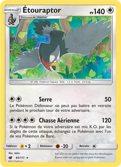 Étouraptor 83/111 — Crimson Invasion