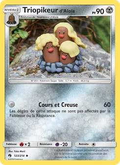 Triopikeur d’Alola 123/214 — Lost Thunder