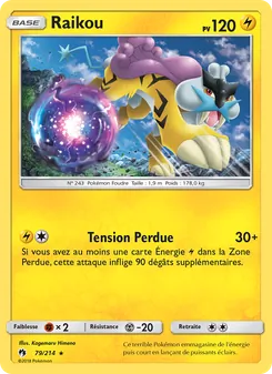 Raikou 79/214 — Lost Thunder