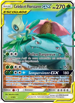 Celebi et Florizarre GX 1/181 — Team Up