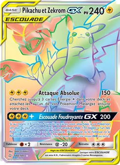 Pikachu et Zekrom GX 184/181 — Team Up