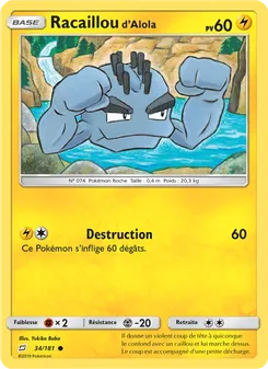 Racaillou d’Alola 34/181 — Team Up