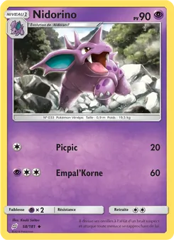 Nidorino 58/181 — Team Up