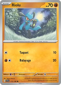 Riolu 112/198 — Scarlet & Violet