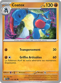 Coatox 115/193 — Paldea Evolved