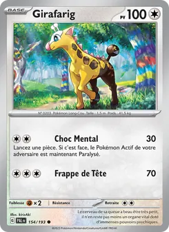 Girafarig 154/193 — Paldea Evolved