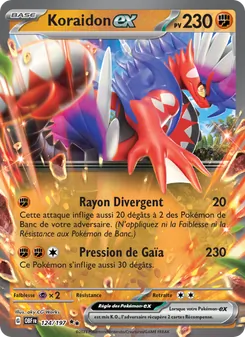 Koraidon-ex 124/197 — Obsidian Flames