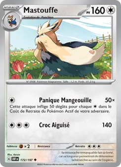 Mastouffe 172/197 — Obsidian Flames