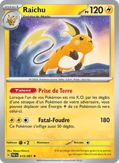 Raichu 019/091 — Paldean Fates / SVP Black Star Promos
