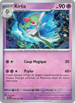 Kirlia 028/091 — Paldean Fates / SVP Black Star Promos