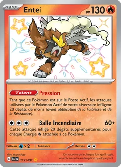 Entei 112/091 — Paldean Fates / SVP Black Star Promos