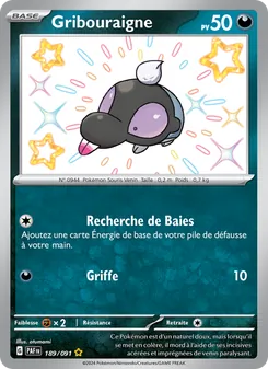 Gribouraigne 189/091 — Paldean Fates / SVP Black Star Promos