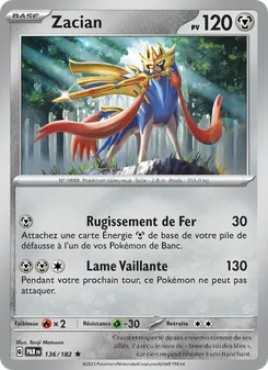 Zacian 136/182 — Paradox Rift