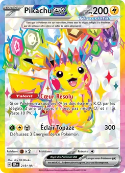 Pikachu-ex 219/191 — Surging Sparks
