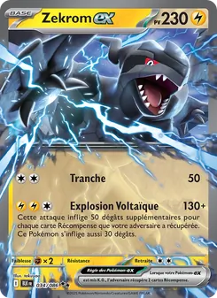 Zekrom-ex 034/086 — Black Bolt / Obsidian Flames
