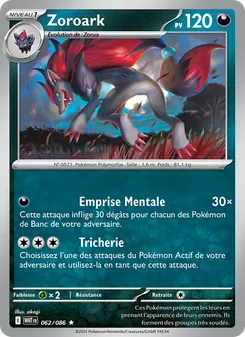 Zoroark 062/086 — White Flare