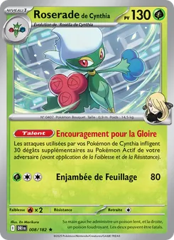 Roserade de Cynthia 008/182 — Destined Rivals