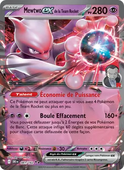 Mewtwo-ex de la Team Rocket 081/182 — Destined Rivals