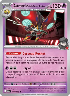 Astronelle de la Team Rocket 089/182 — Destined Rivals