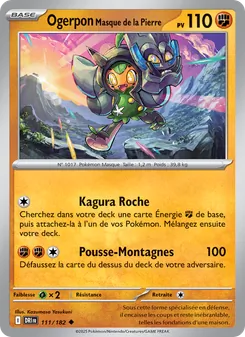 Ogerpon Masque de la Pierre 111/182 — Destined Rivals