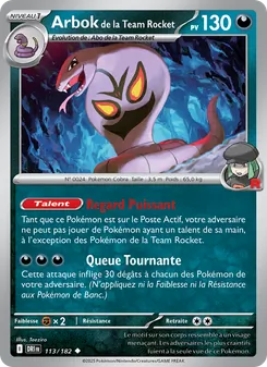 Arbok de la Team Rocket 113/182 — Destined Rivals
