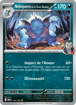 Nidoqueen de la Team Rocket 116/182 — Destined Rivals