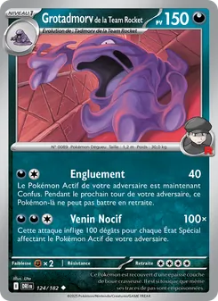 Grotadmorv de la Team Rocket 124/182 — Destined Rivals